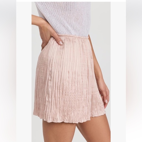 Vince pale pink crinkle pleats shorts sz XS - Picture 5 of 14